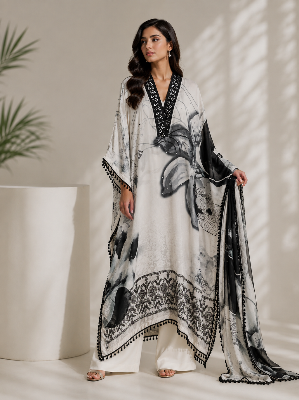 Black pearl kaftan