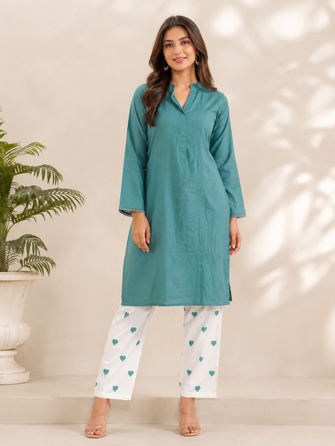 Heart Printed Co-Ord Set