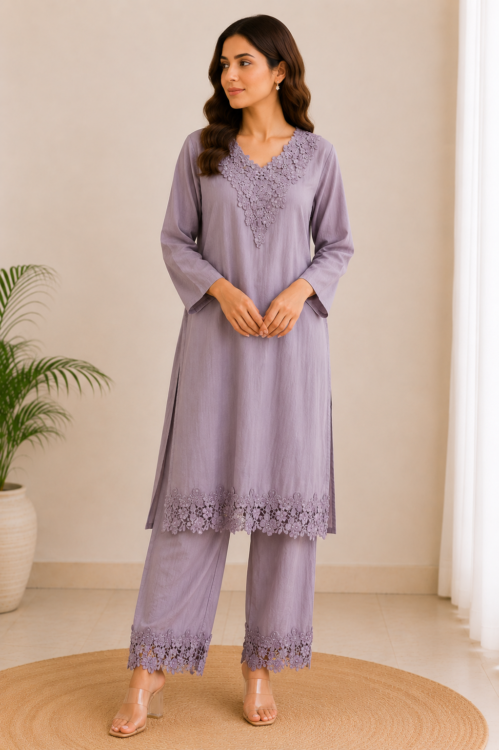 Lavender Lace Co-Ord Set