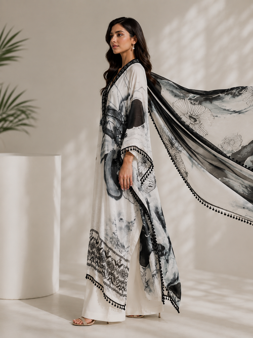 Black pearl kaftan