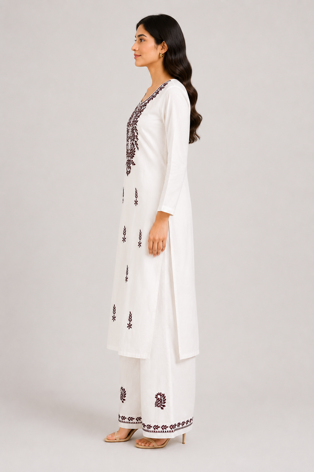 Lucknowi Kurti Pant Set