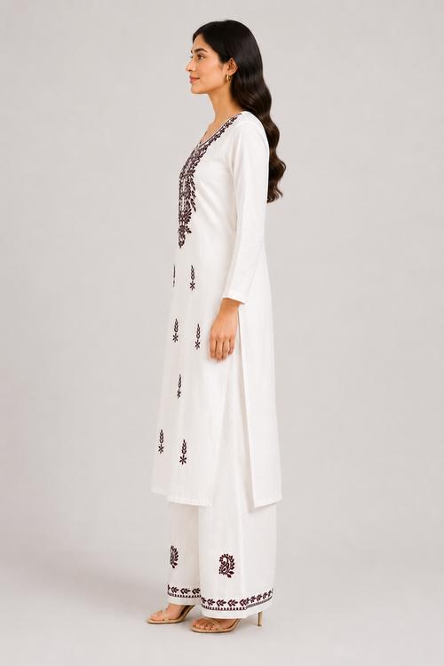 Chikankari Bloom Suit Set