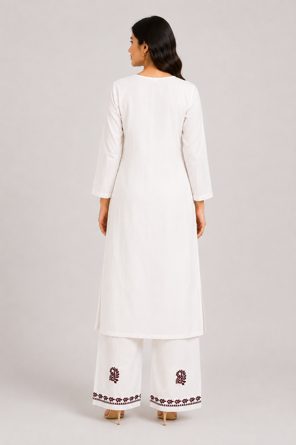 Lucknowi Kurti Pant Set