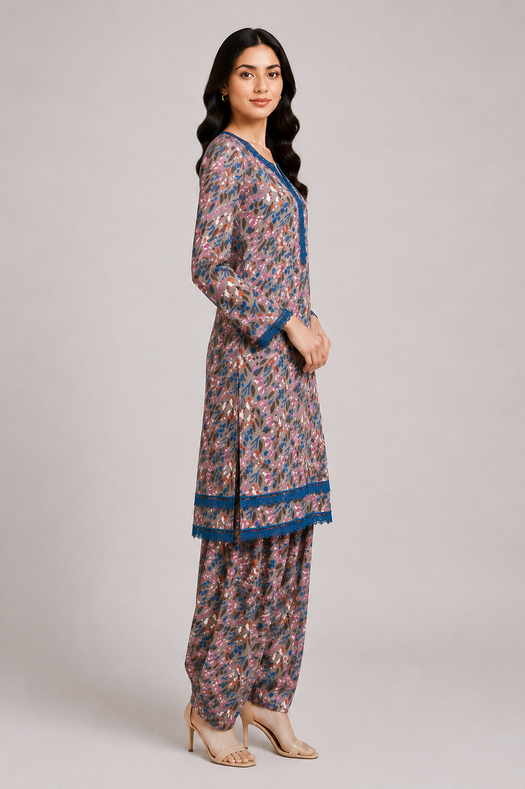 Printed Farshi Co-Ord Set