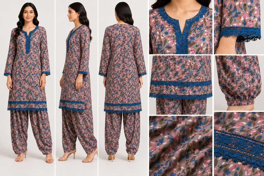 Printed Farshi Co-Ord Set