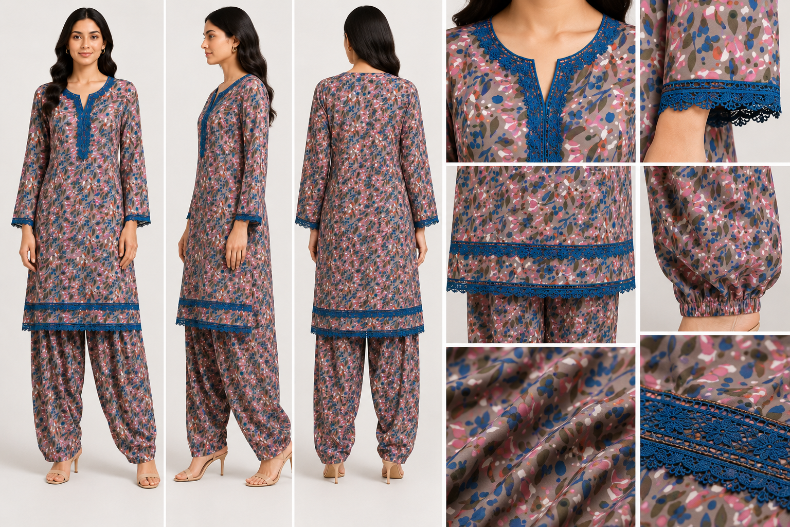 Printed Farshi Co-Ord Set