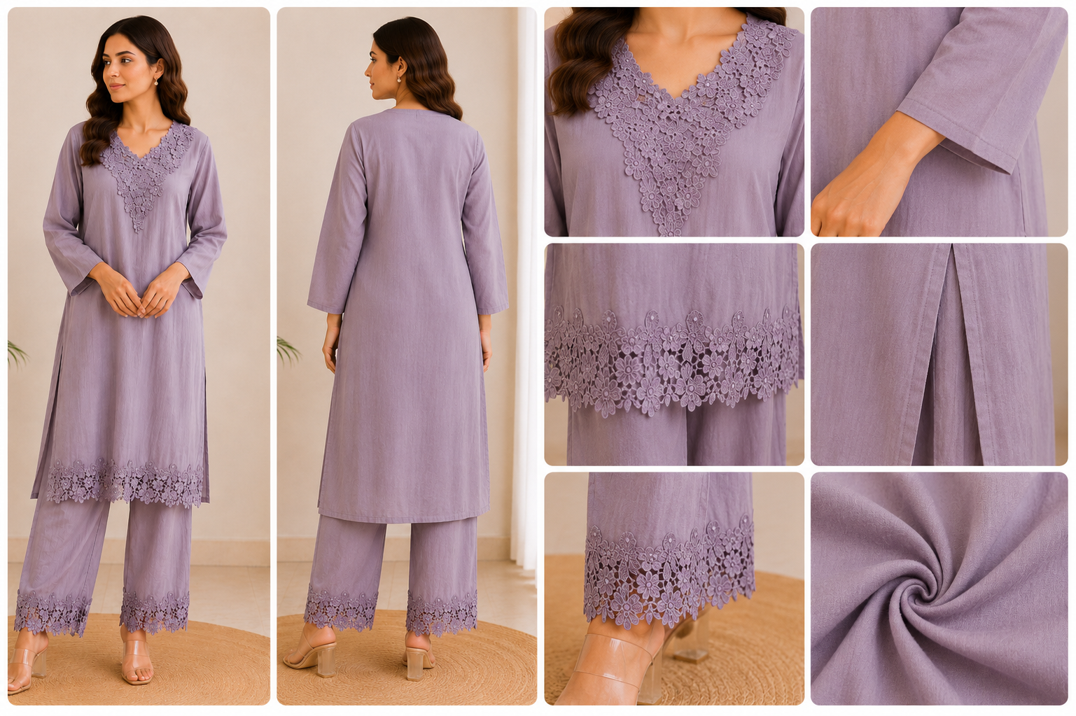 Lavender Lace Co-Ord Set